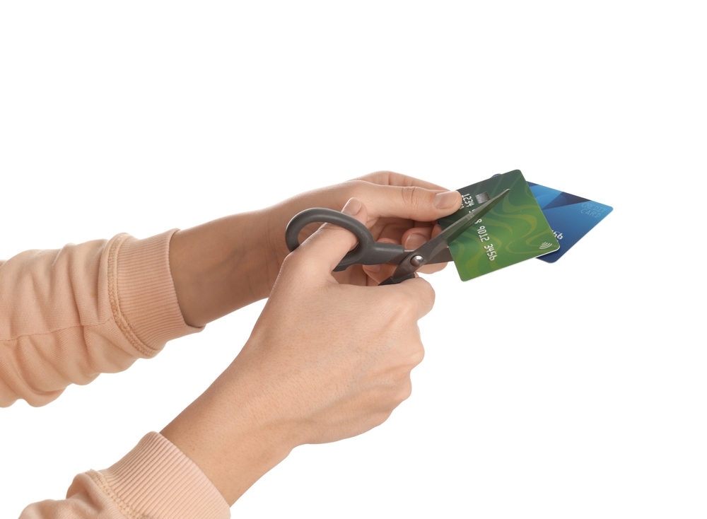 cutting up credit cards