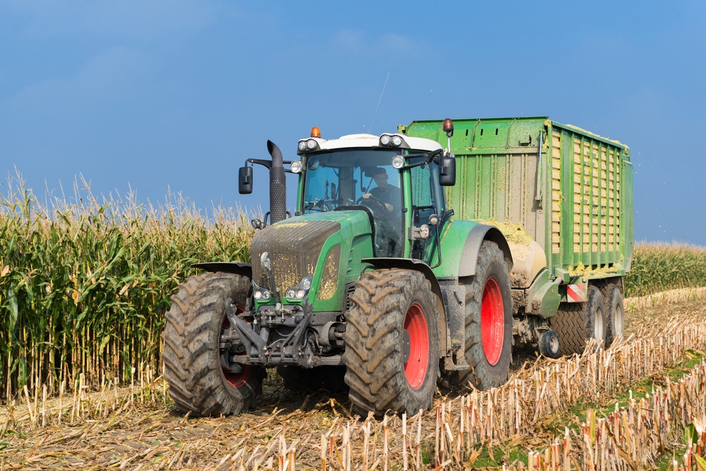 tractor on a farm