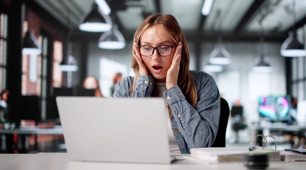 woman worried about data breach