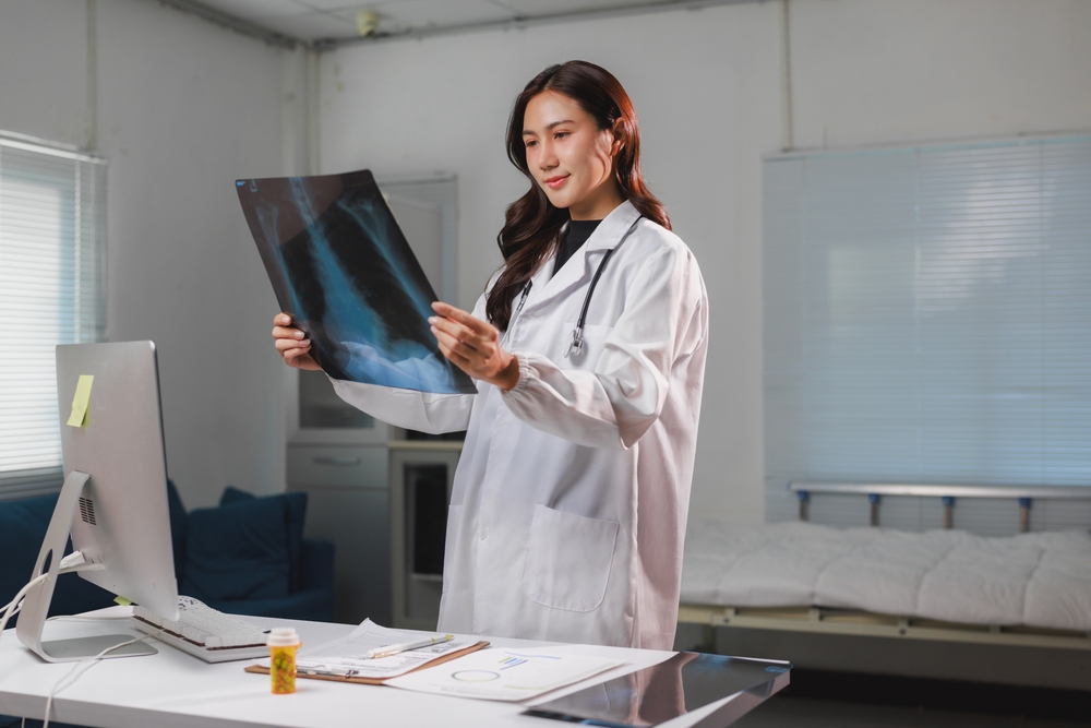 looking at bone density