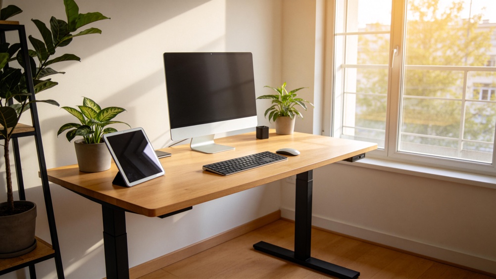 clean computer desk