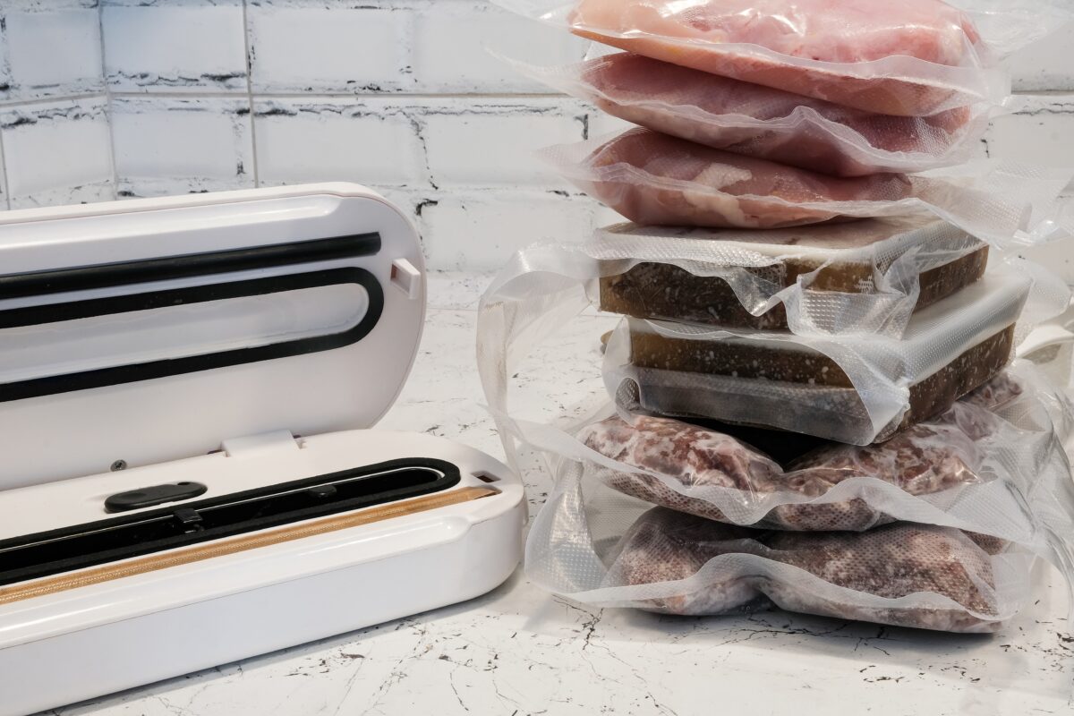 vacuum packing batch cooking