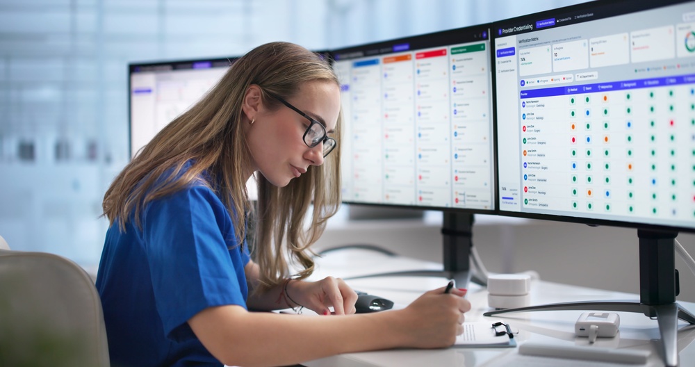Medical staff credentialing manager