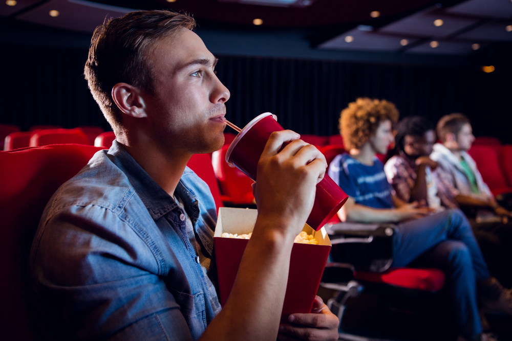 watching a film