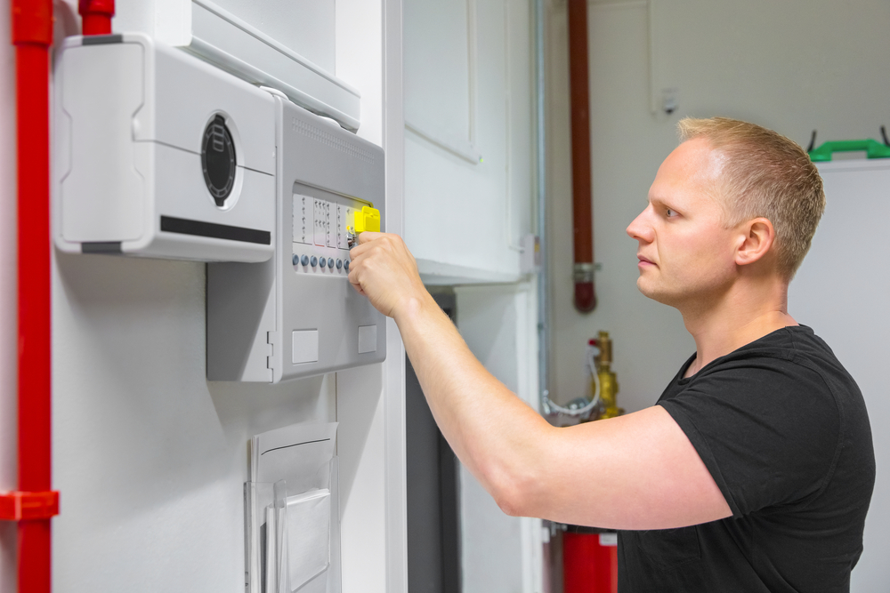 Fire alarm service technician