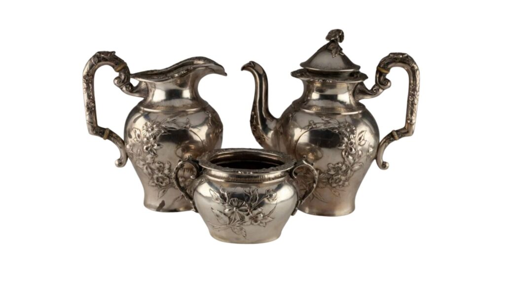 silver tea service