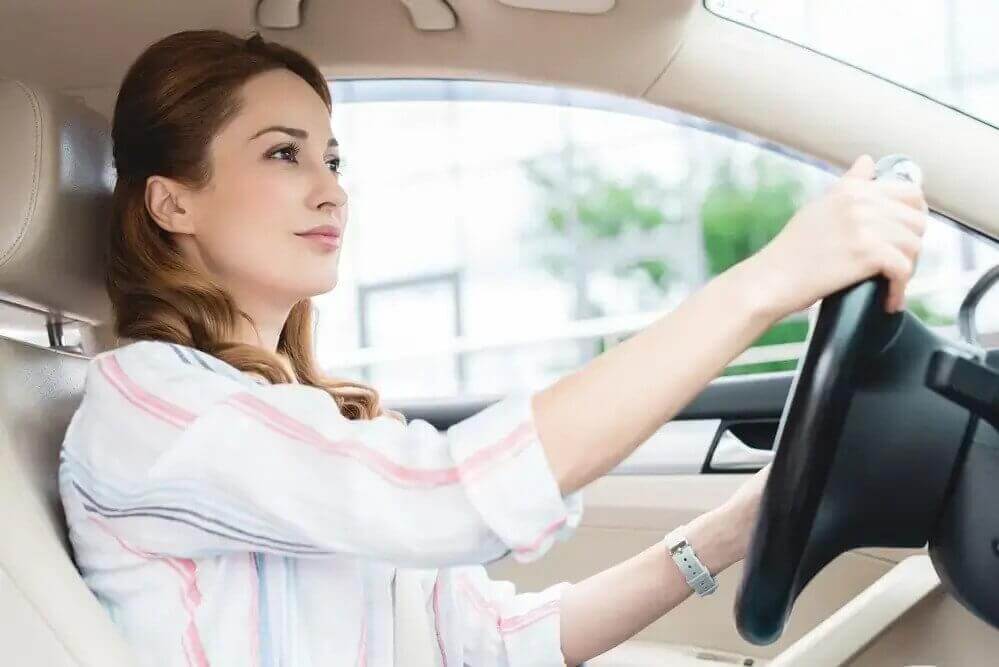 Mom driving for her single mom side hustle.