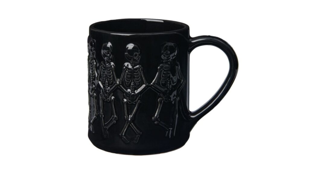 skeleton Halloween mug