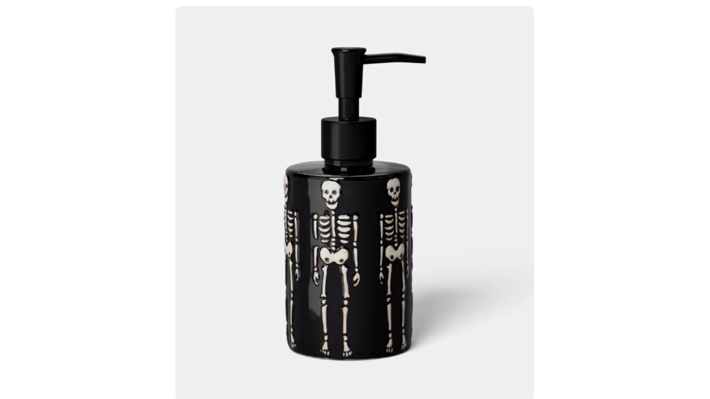 skeleton soap pump