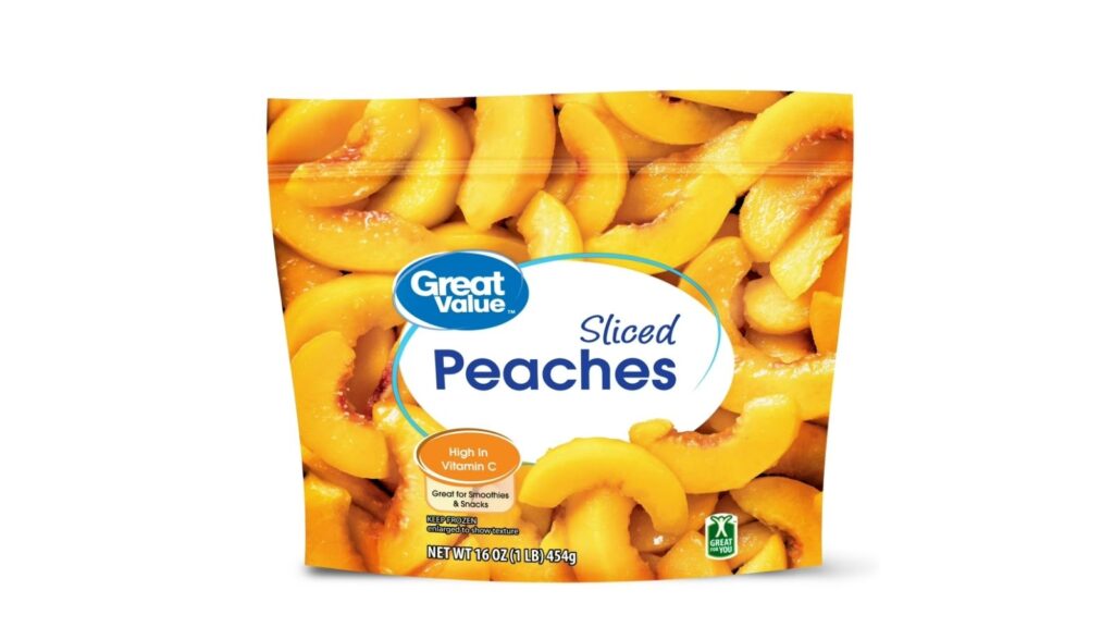 sliced peaches