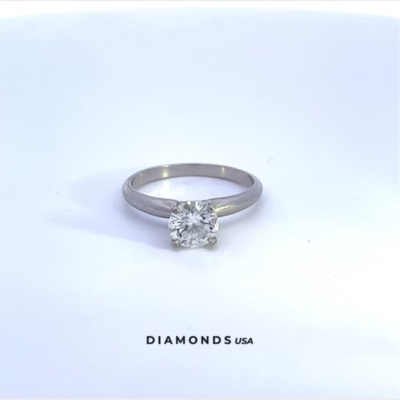 1.00ct. round brilliant E VS2 diamond engagement ring sold to DiamondsUSA.