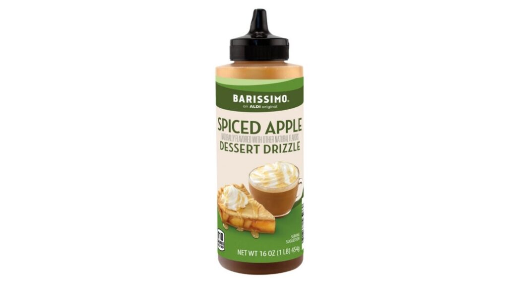 spiced apple dessert drizzle