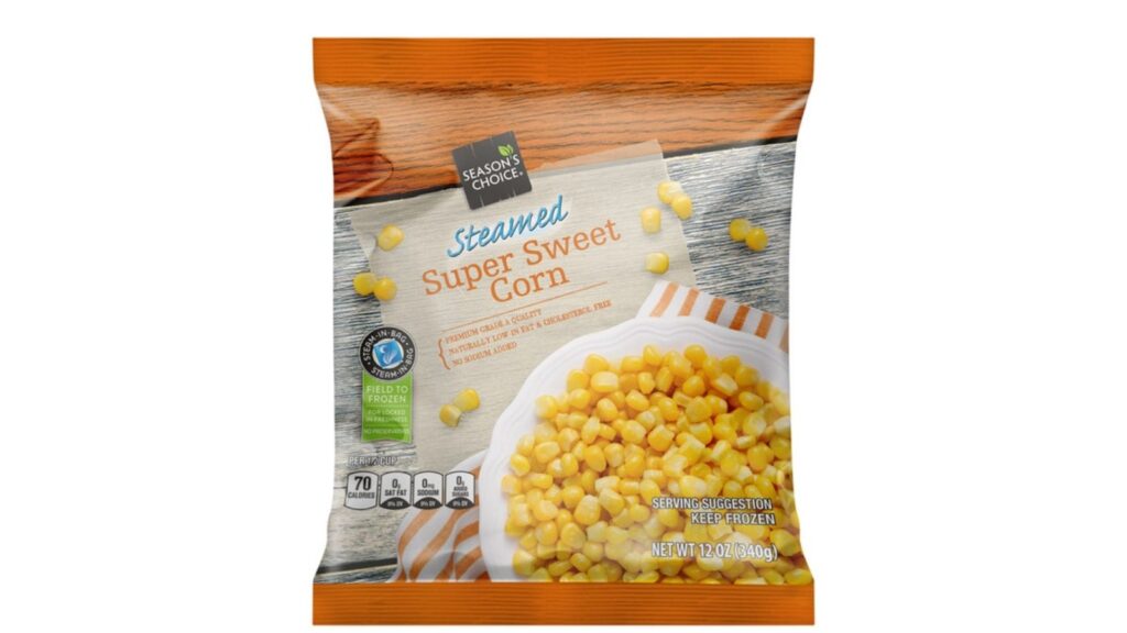steamed sweet corn