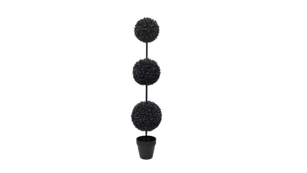 three ball black topiary