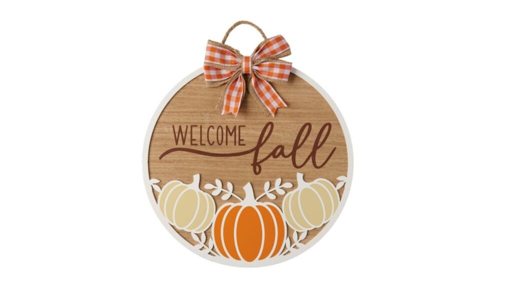 welcome fall sign