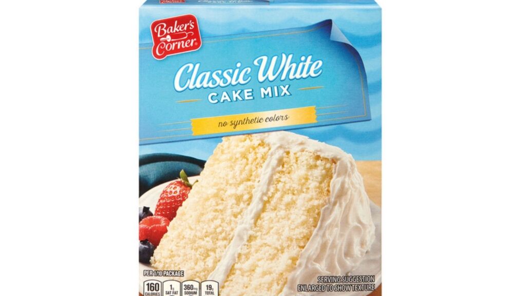 white cake mix