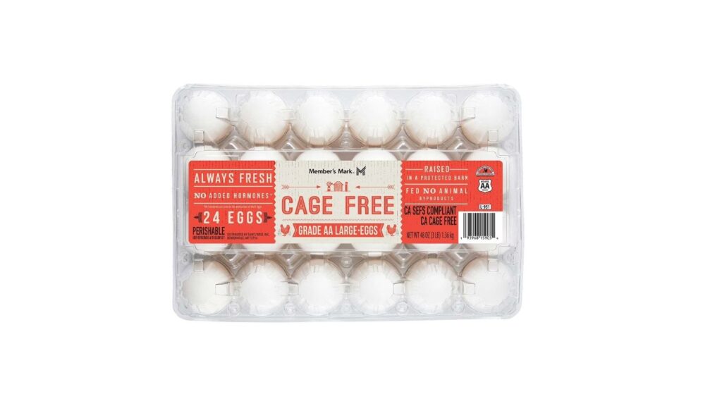 white eggs