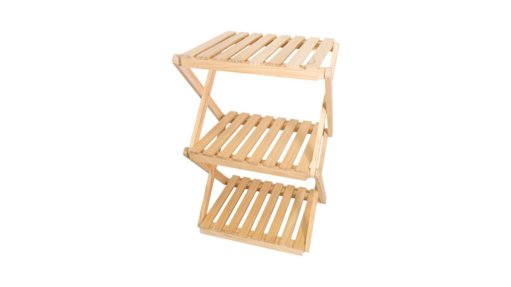 wooden plant stand