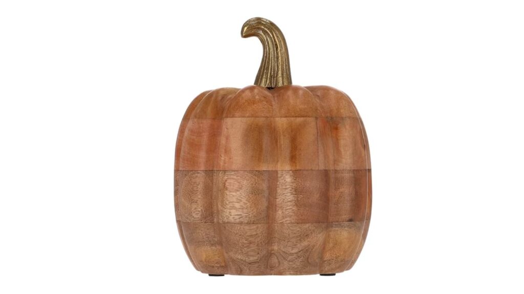wooden pumpkin