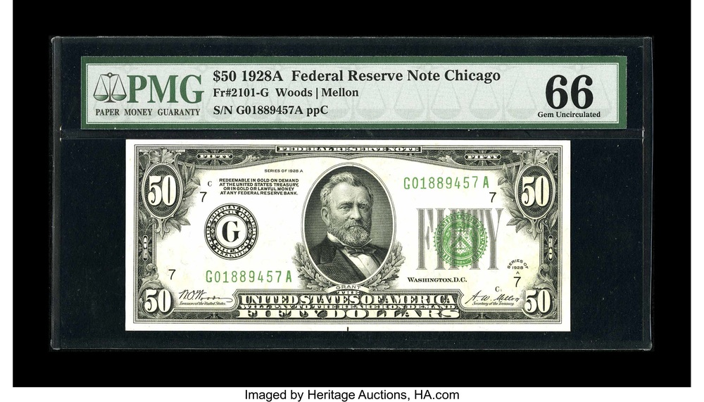 1928A Chicago $50 Federal Reserve note