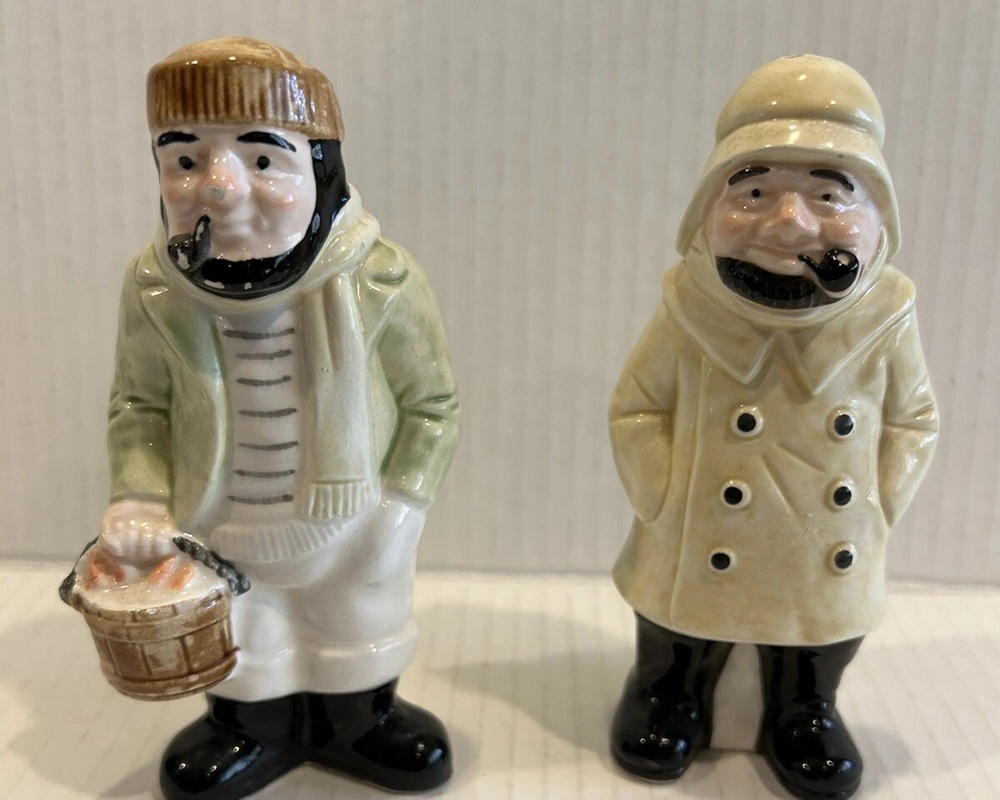 Josef Originals sailor-shaped salt and pepper shakers.
