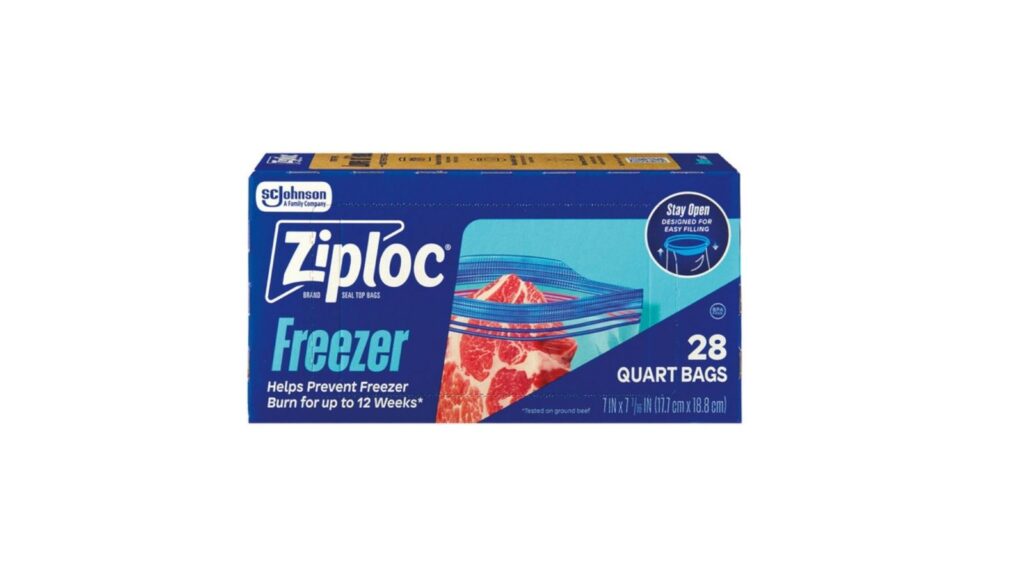 ziploc freezer